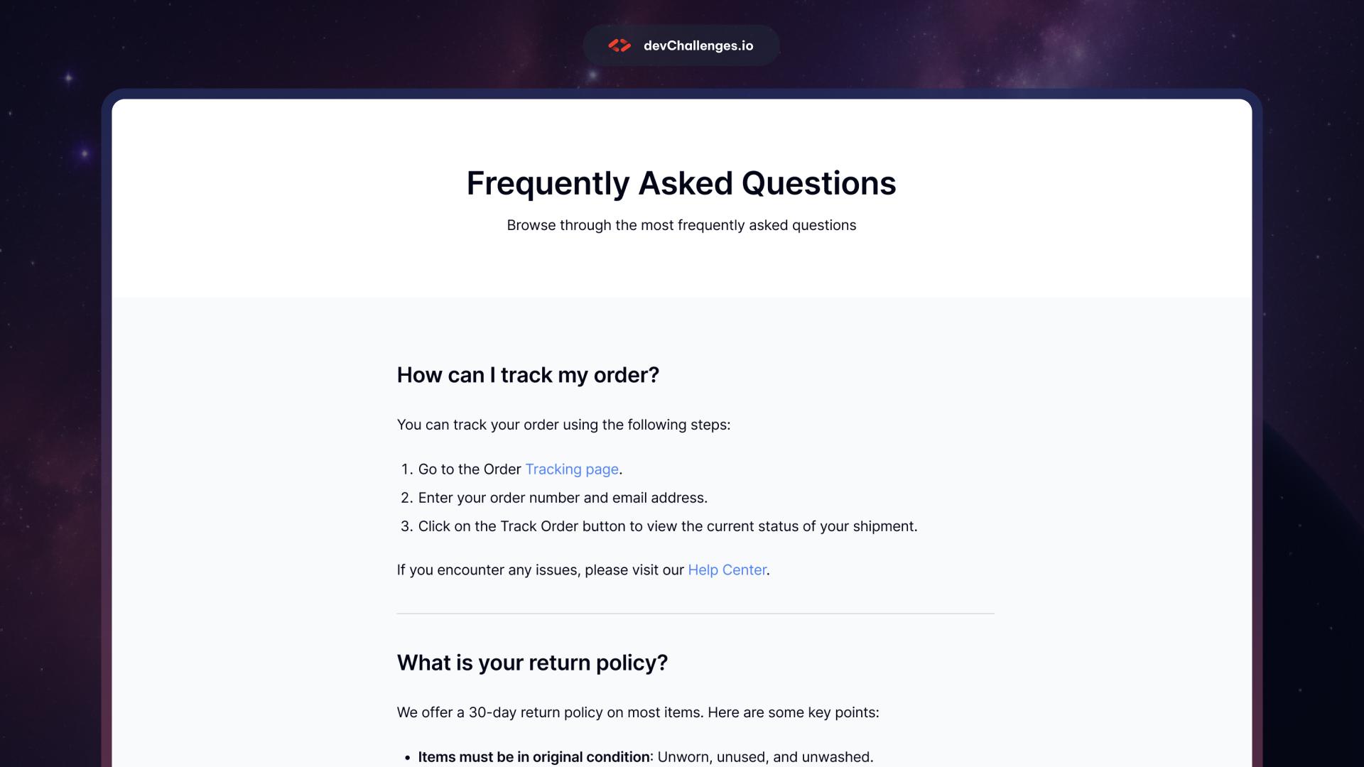 Learn to code a simple frequently asked questions (faq)